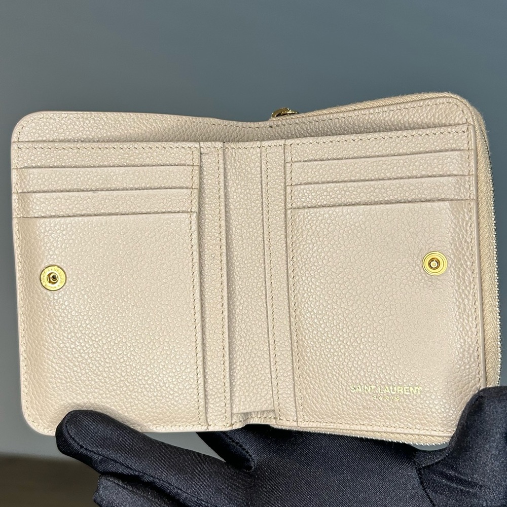 YSL Line Compact Zippered Wallet - Picture 9 of 11